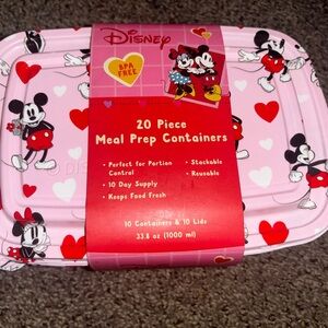 Disney Pink Mickey and Minnie Meal Prep Set